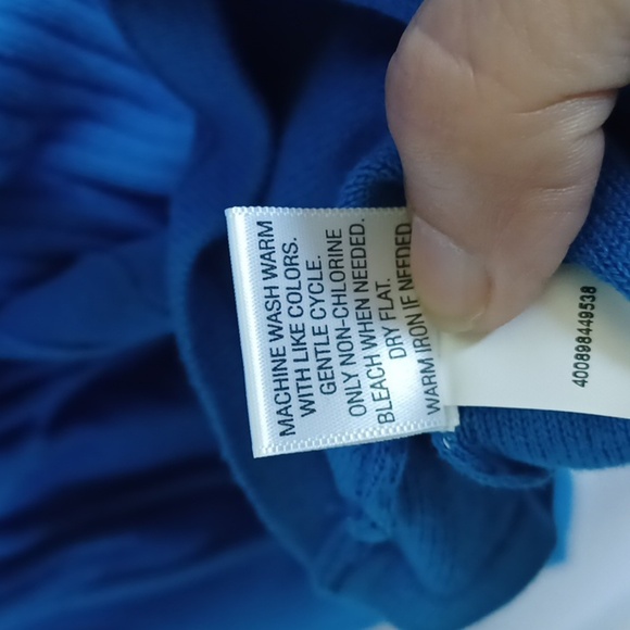 Croft & Barrow Cardigan Sweater Button Front Pleated Sweater, Blue, Size L - Picture 8 of 8